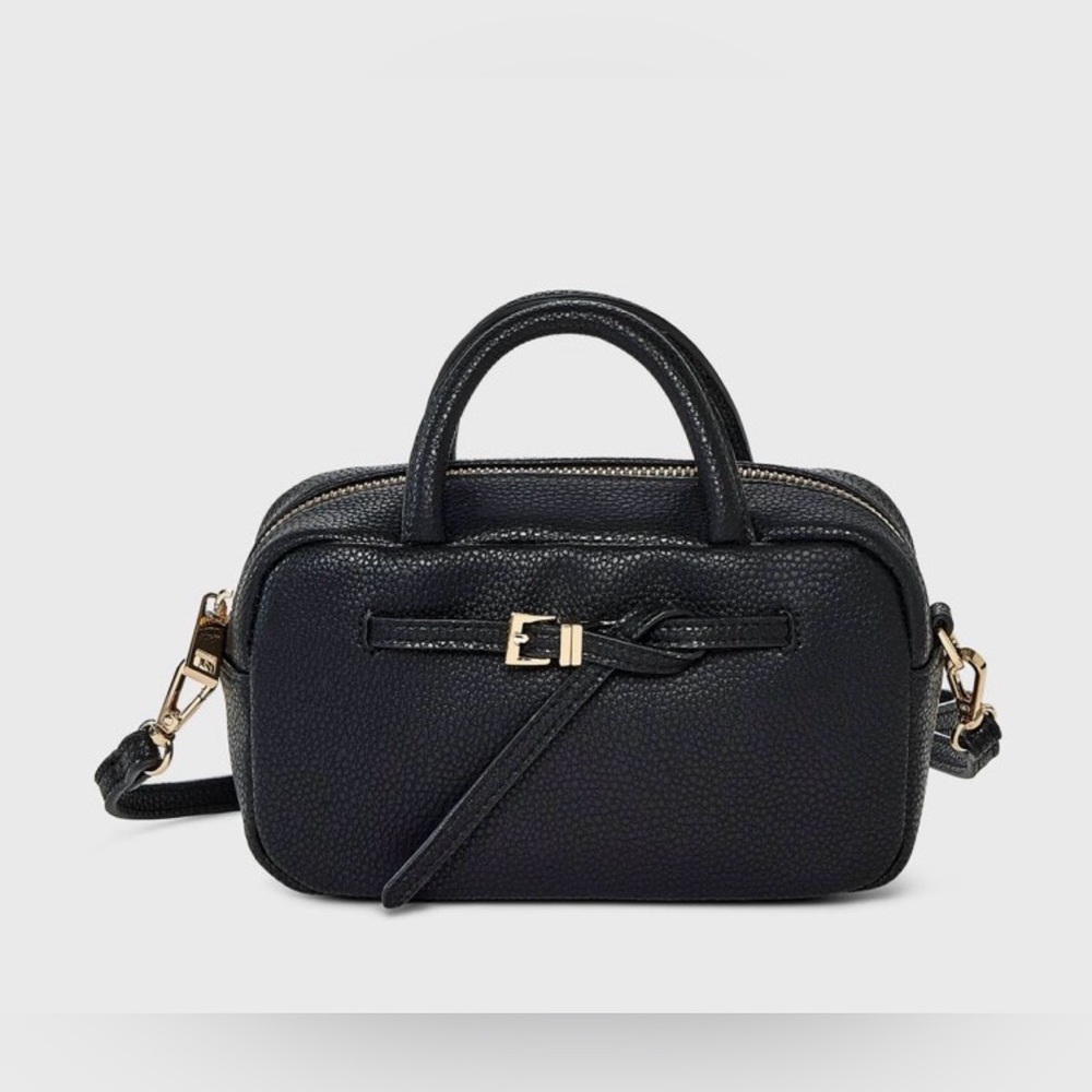 NWT A New Day Small Black Satchel Crossbody Bag